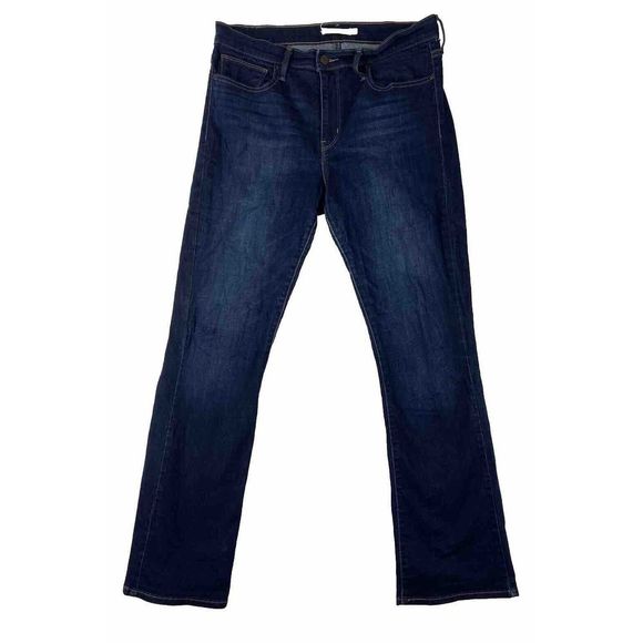 Levi's Slimming‎ Boot Mid Rise Womens Medium Wash Jeans Size 32 - Picture 1 of 16